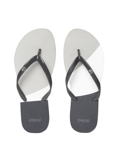 

Pepsi Women Grey & Off-White Swoosh Colourblocked Thong Flip-Flops