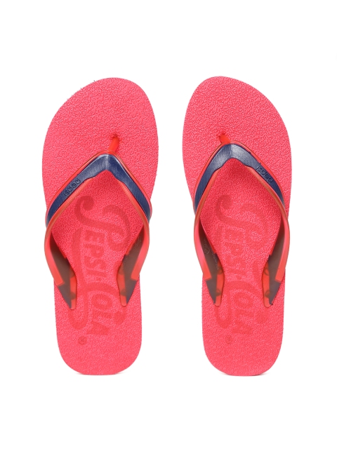 

Pepsi Men Navy Blue & Red Laser Etched Retro Flip-Flops