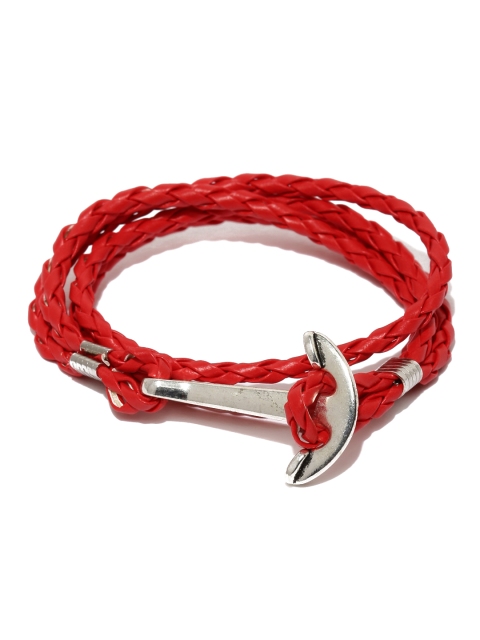 

The Bro Code Unisex Red Wraparound Anchor Bracelet