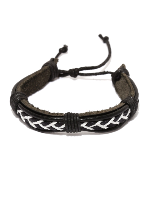 

The Bro Code Unisex Black & White Braided Bracelet