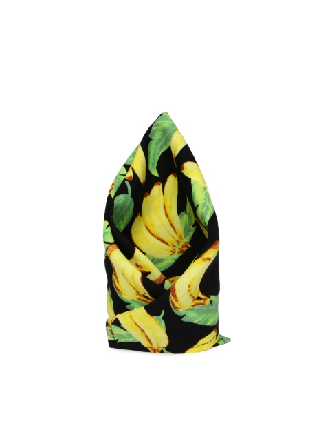 

The Bro Code Black & Yellow Printed Pocket Square