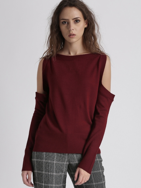 

Chemistry Women Red Solid Pullover