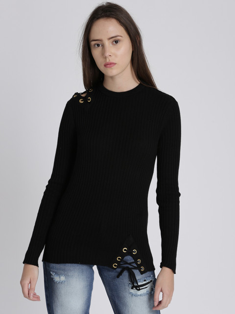 

Chemistry Women Black Striped Pullover