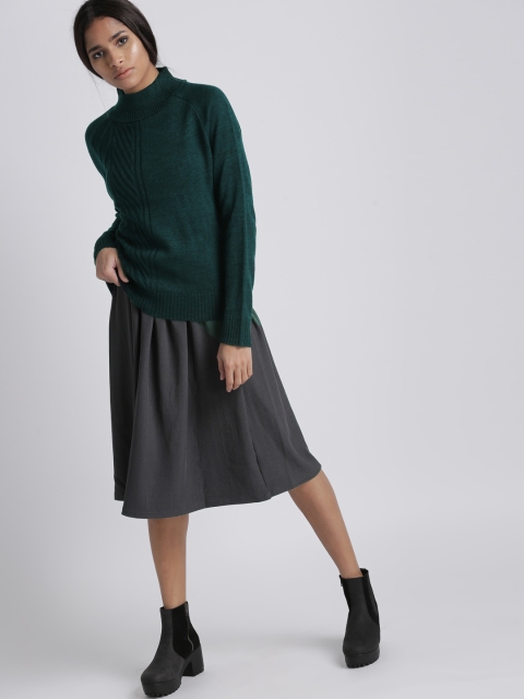 

Chemistry Women Teal Green Solid Pullover