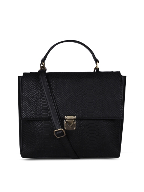 

Berrypeckers Black Textured Satchel