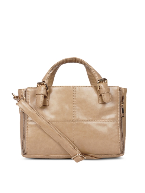 

Berrypeckers Beige Solid Handheld Bag