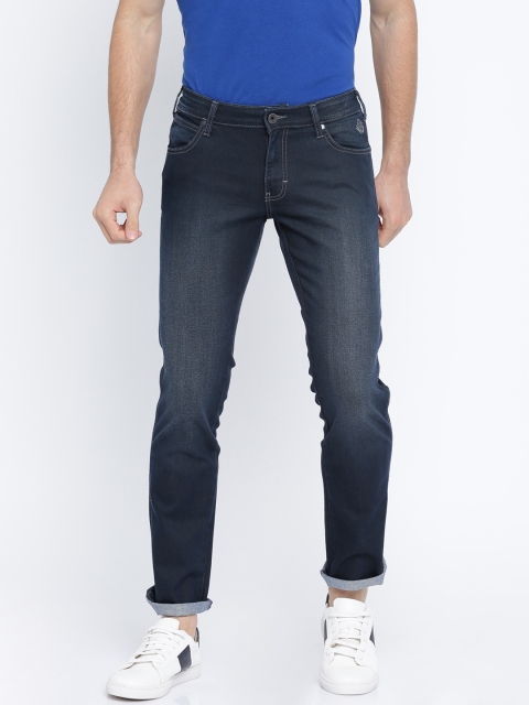 Wrangler Men Blue Slim Fit Low-Rise Clean Look Stretchable Jeans available at myntra for Rs.1212