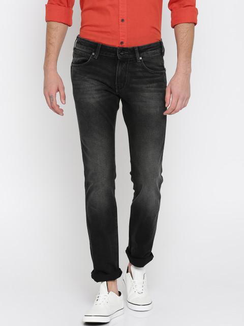 

Wrangler Men Black Skanders Slim Fit Low-Rise Clean Look Stretchable Jeans