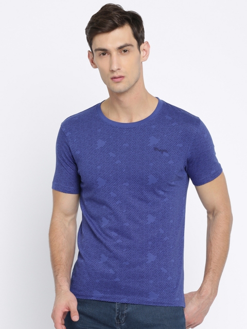 

Wrangler Men Blue Printed T-shirt