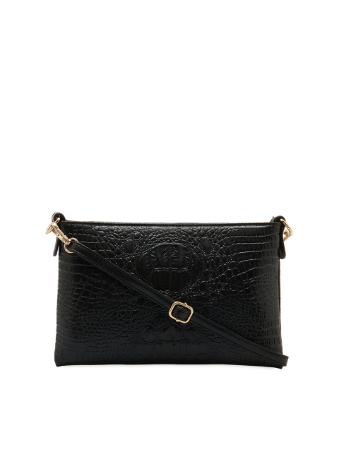 

Satchel Bags Women Black Textured Sling Bag