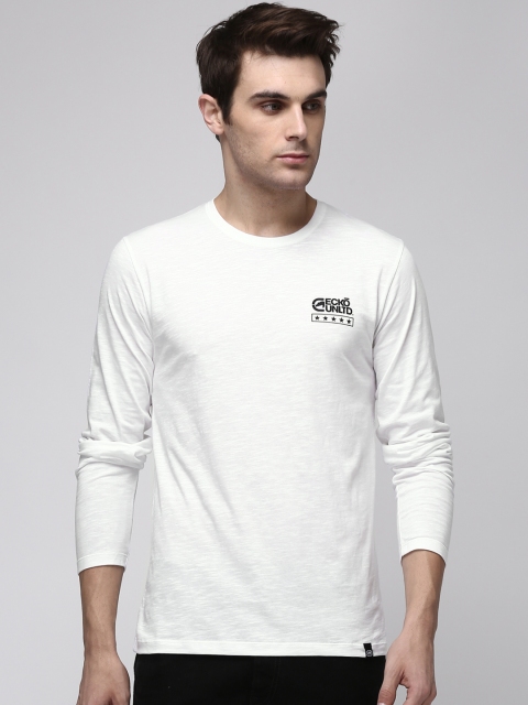 

Ecko Unltd Men White Printed Round Neck T-shirt