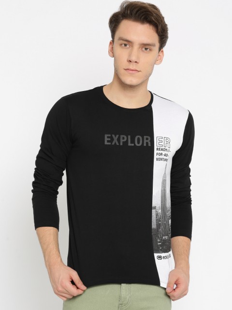 

Ecko Unltd Men Black Printed Round Neck T-shirt