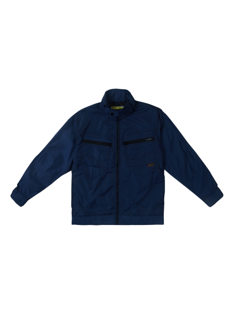 

Gini and Jony Boys Blue Solid Denim Jacket
