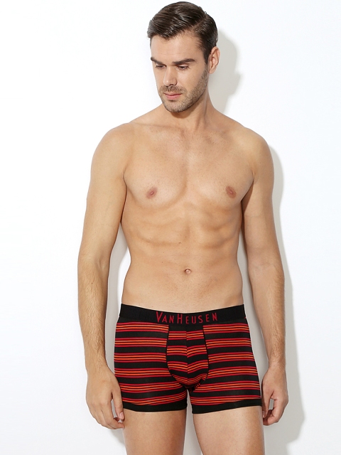 

Van Heusen Men Red Striped Trunks 20043