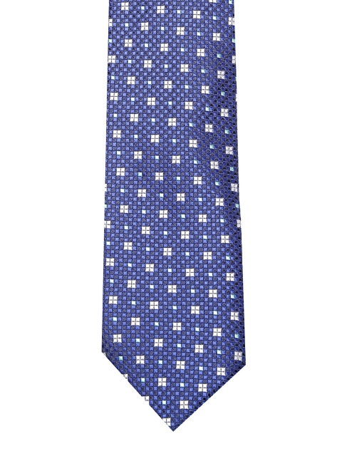 

INVICTUS Blue Geometric Patterned Tie