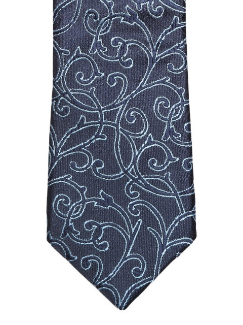 

INVICTUS Navy Blue Woven Design Tie