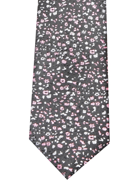 

INVICTUS Black & Pink Patterned Tie