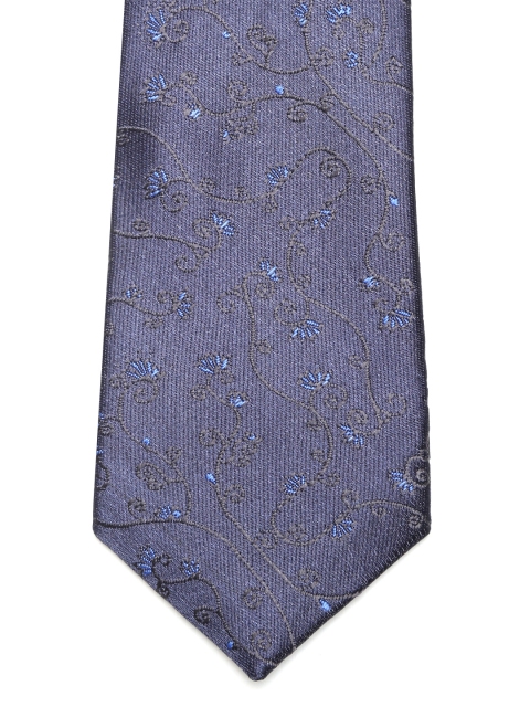 

INVICTUS Navy Blue Woven Design Broad Tie