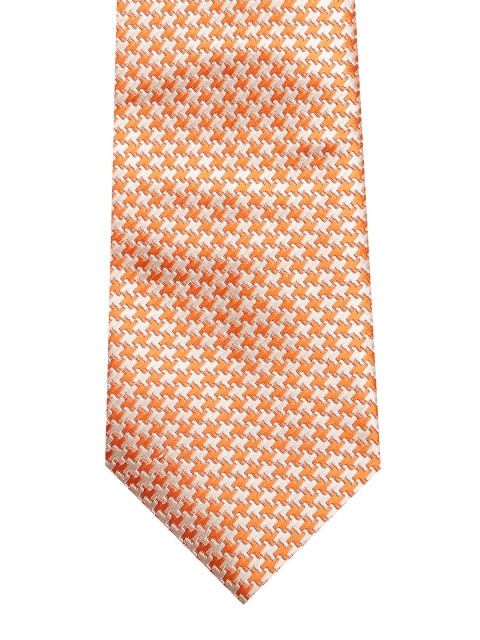 

INVICTUS Men Orange & Off-White Patterned Tie