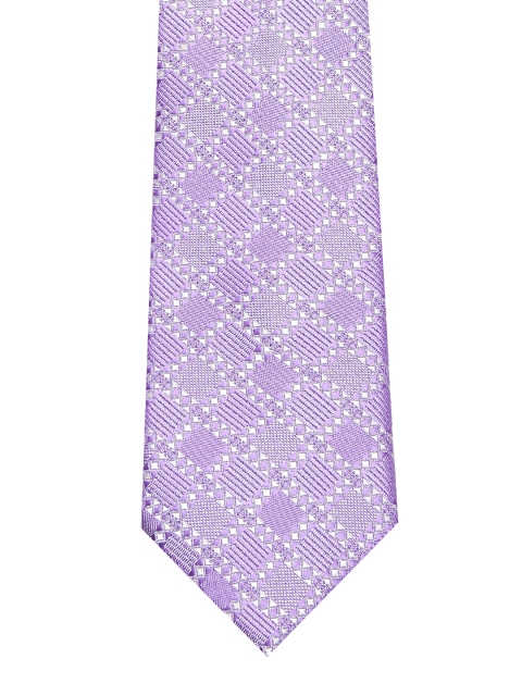 

INVICTUS Lavender Geometric Patterned Tie