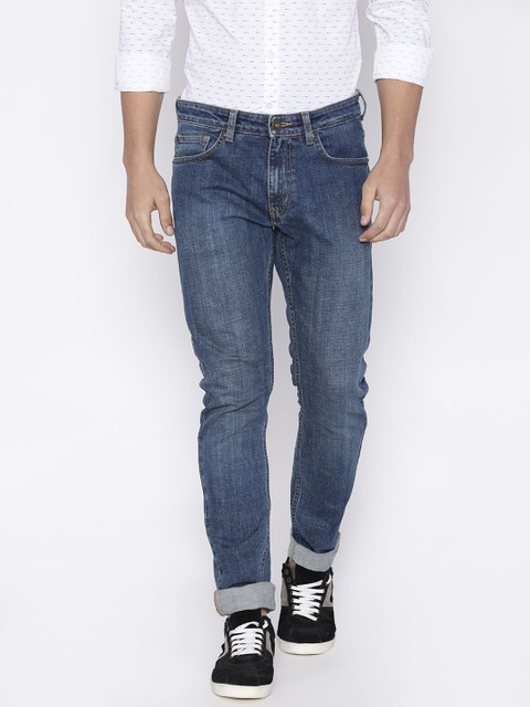 

Forca by Lifestyle Men Blue Skinny Fit Mid-Rise Clean Look Stretchable Jeans