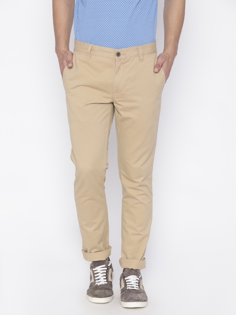 

Fame Forever by Lifestyle Men Khaki Slim Fit Solid Chinos