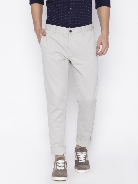 

Fame Forever by Lifestyle Men Grey Slim Fit Solid Chinos