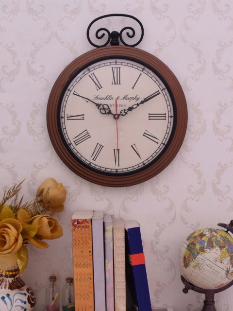 

Home Sparkle Off-White Dial Analogue 38 cm x 30 cm Wall Clock