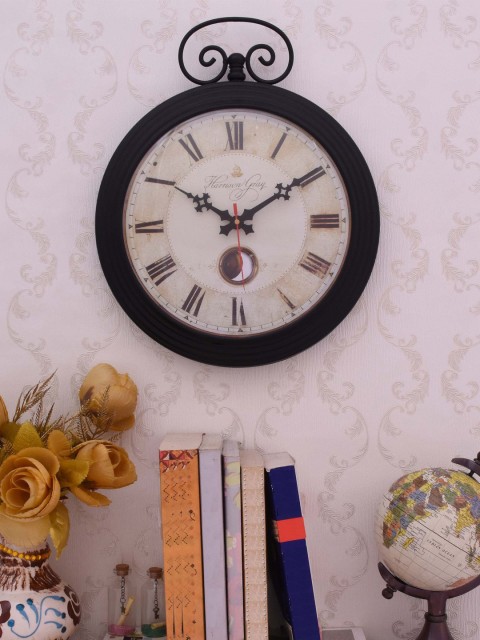 

Home Sparkle Off-White Dial Analogue 38 cm x 30 cm Wall Clock