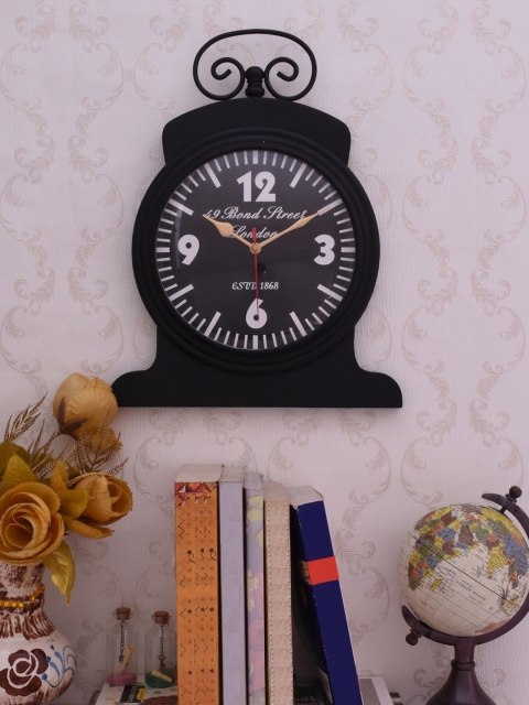 

Home Sparkle Black Dial Analogue 38 cm x 29 cm Wall Clock