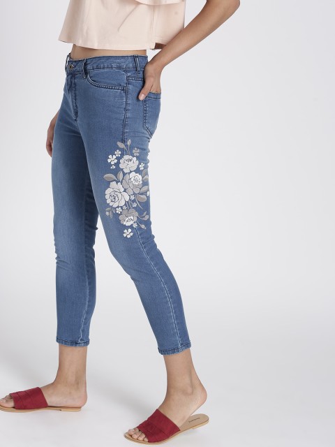 

Chemistry Women Blue Skinny Fit Mid-Rise Clean Look Jeans