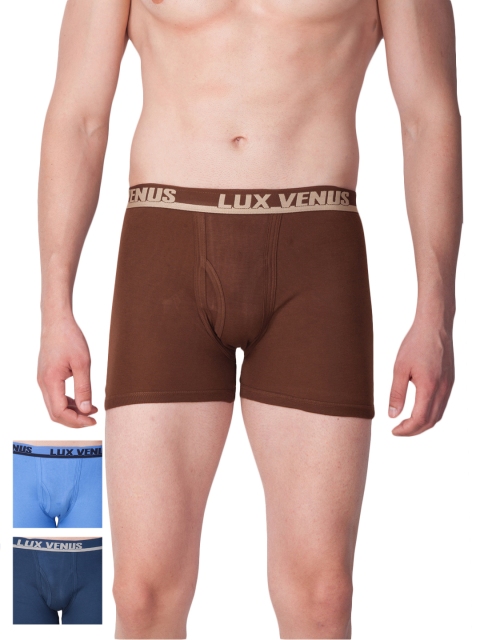 

LUX VENUS Men Pack of 3 Trunks VENUS_ICDF_DRW_AST, Brown