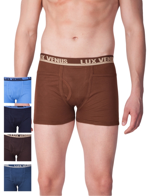 

LUX VENUS Men Pack of 5 Trunks VENUS_POCKET_DRW_AST, Brown