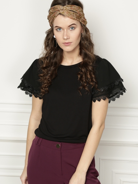 

all about you Women Black Solid Top
