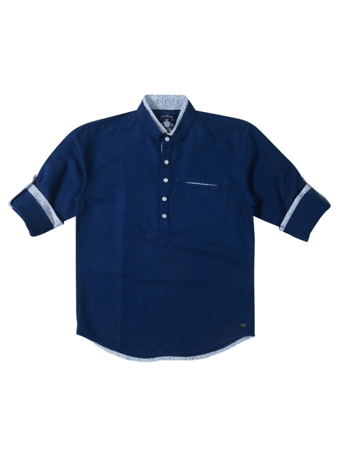 

Gini and Jony Boys Blue Regular Fit Printed Casual Shirt