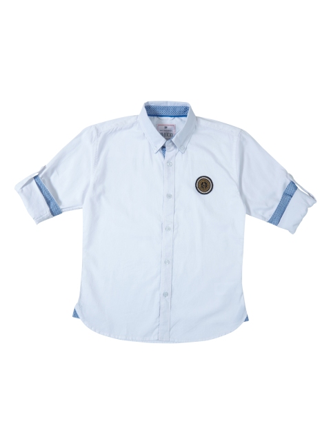 

Gini and Jony Boys Off-White Regular Fit Printed Casual Shirt