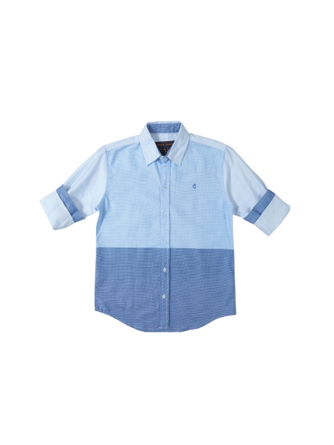 

Gini and Jony Boys Blue Regular Fit Printed Casual Shirt