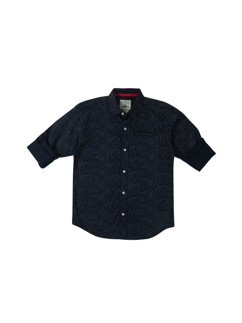 

Gini and Jony Boys Blue Regular Fit Printed Casual Shirt