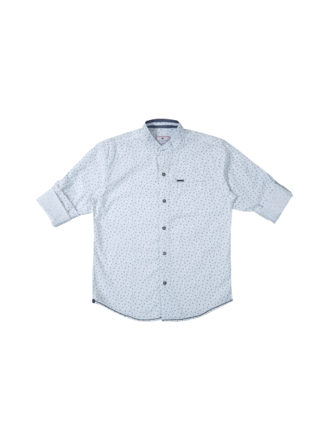 

Gini and Jony Boys White Printed Casual Shirt