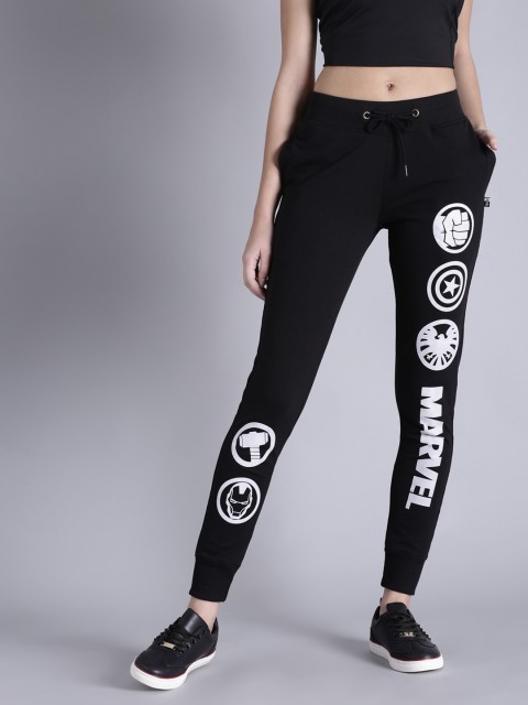 

Kook N Keech Marvel Women Black Printed Joggers