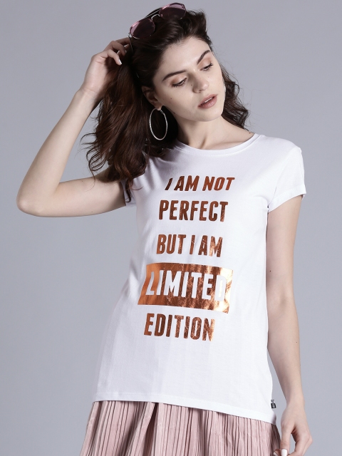 

Kook N Keech Women Printed T-shirt, White