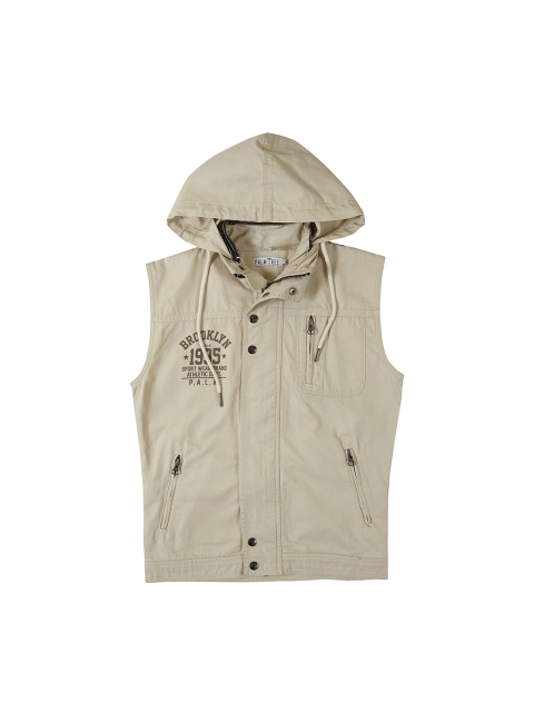 

Palm Tree Boys Beige Solid Jacket