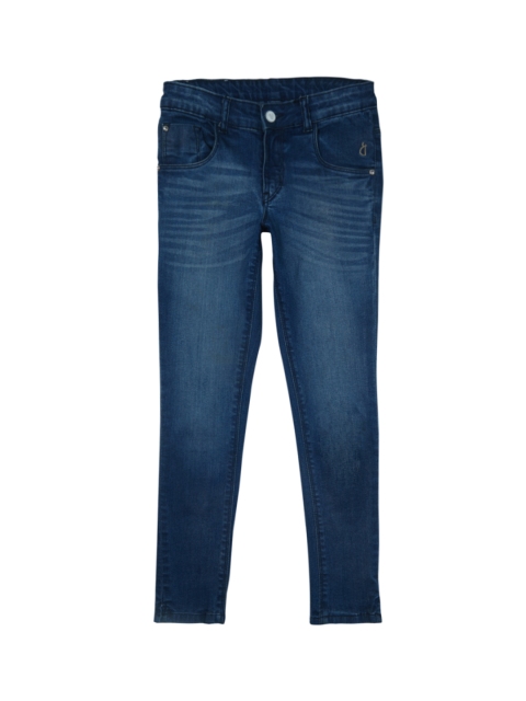 

Gini and Jony Girls Blue Slim Fit Mid-Rise Clean Look Jeans
