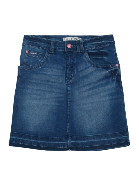 

Palm Tree Girls Blue Denim Skirt