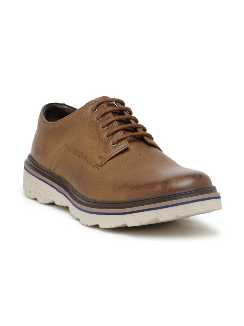 

Clarks Men Brown Leather Derbys