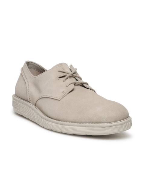 

Clarks Men Beige Suede Derbys