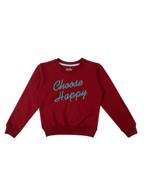 

Gini and Jony Infant Girls Red Printed Pure Cotton Sweatshirt