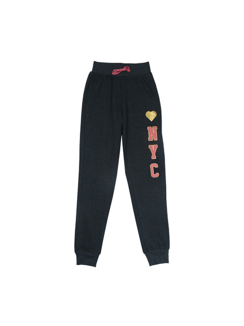 

Palm Tree Girls Charcoal Grey Jogger Track Pants