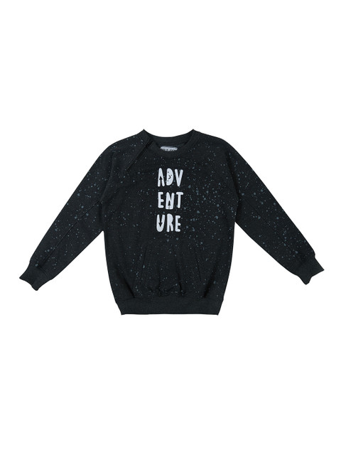 

Gini and Jony Boys Charcoal Grey Printed Sweatshirt