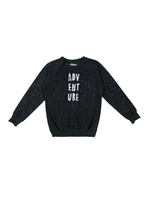 

Gini and Jony Boys Charcoal Grey Printed Sweatshirt
